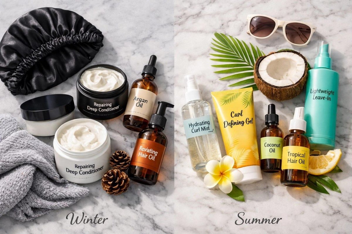 Soins boucles selon les saisons