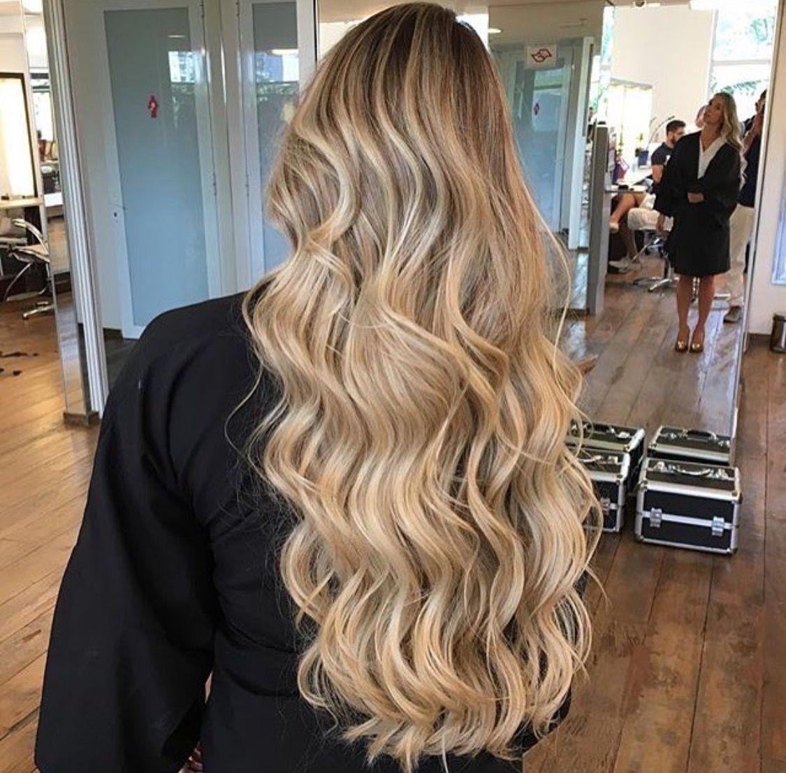 Balayage californien blond beige