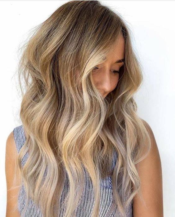 Balayage effet soleil cheveux longs