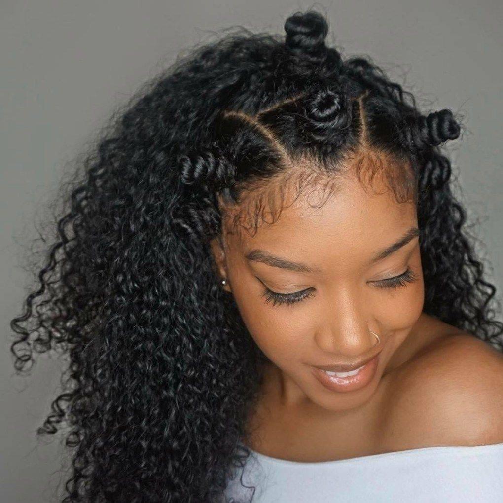 Bantu knots cheveux bouclés naturels