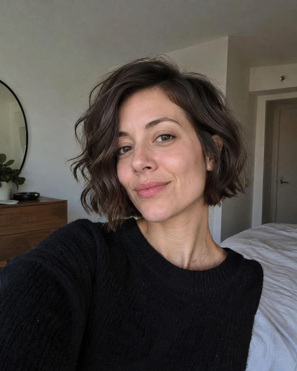 Carré wavy chic minimaliste