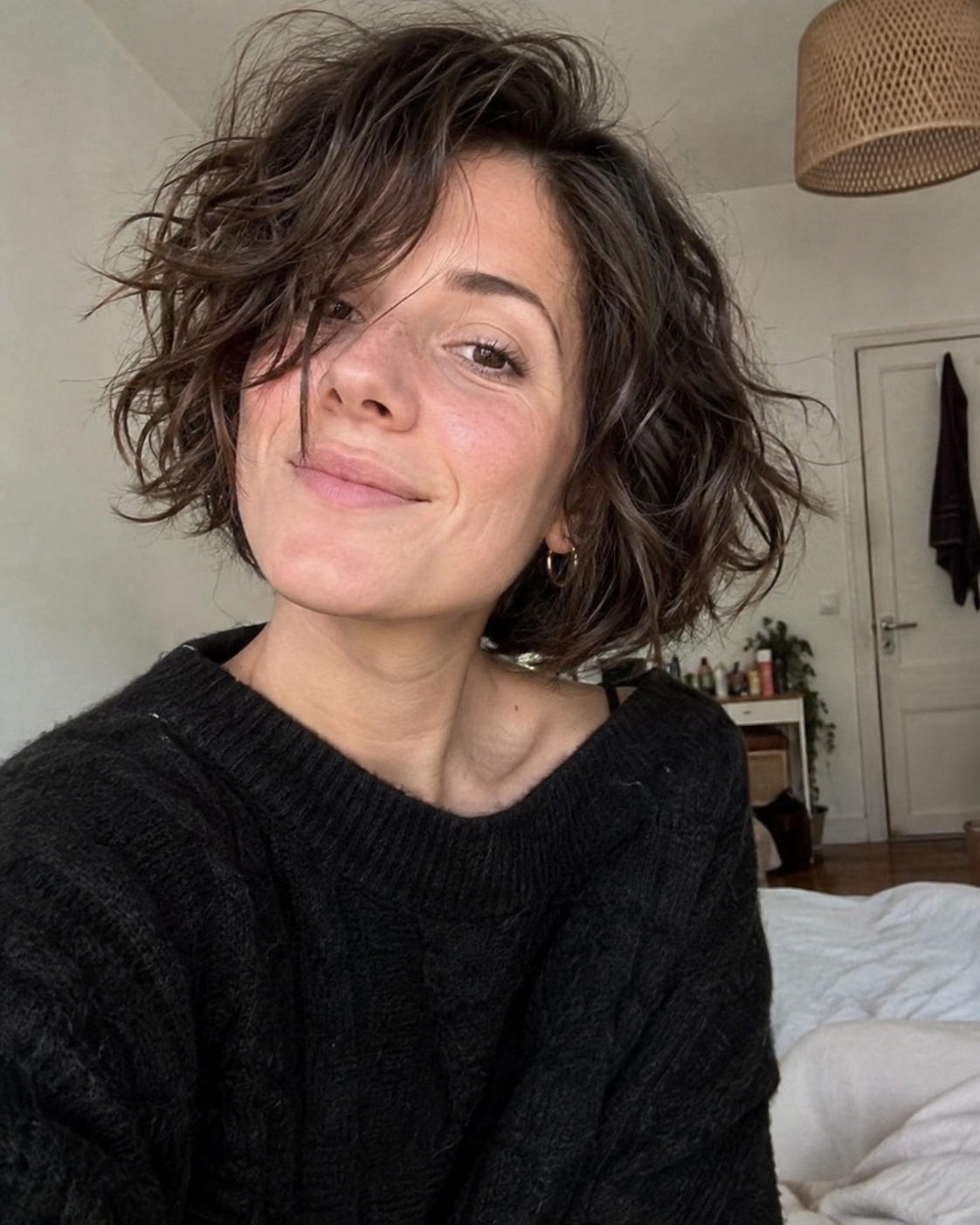 Carré wavy coiffé décoiffé