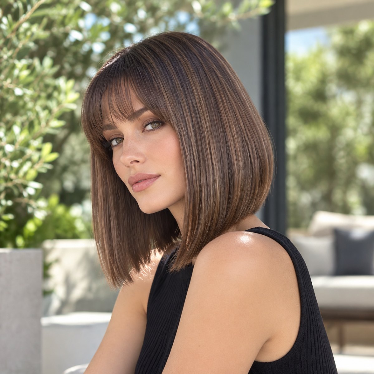 Carré plongeant cheveux fins