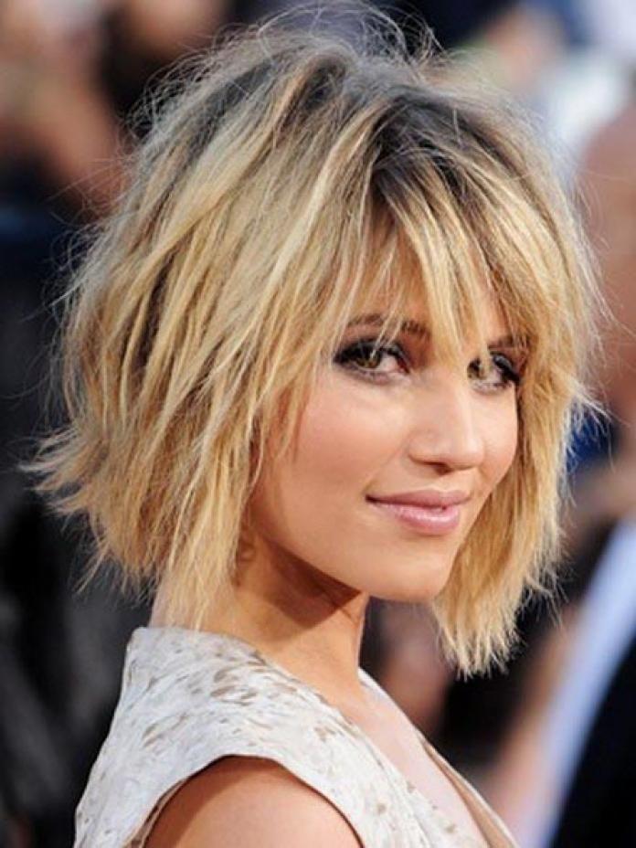 Carré shaggy volume racines cheveux fins
