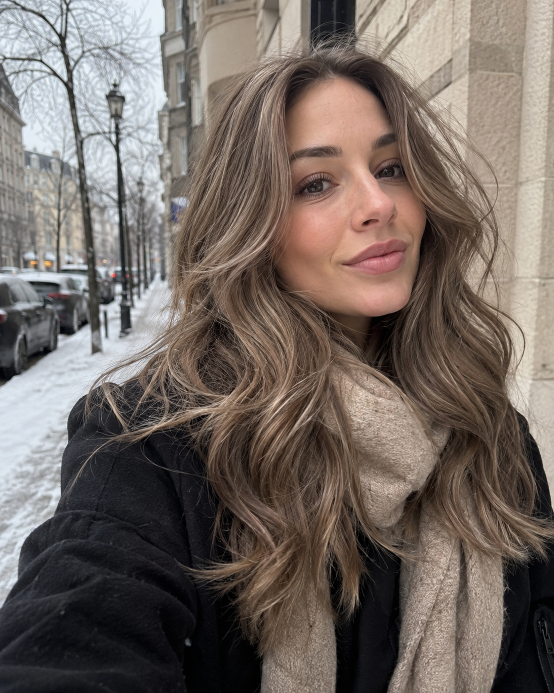 Châtain beige moderne hiver