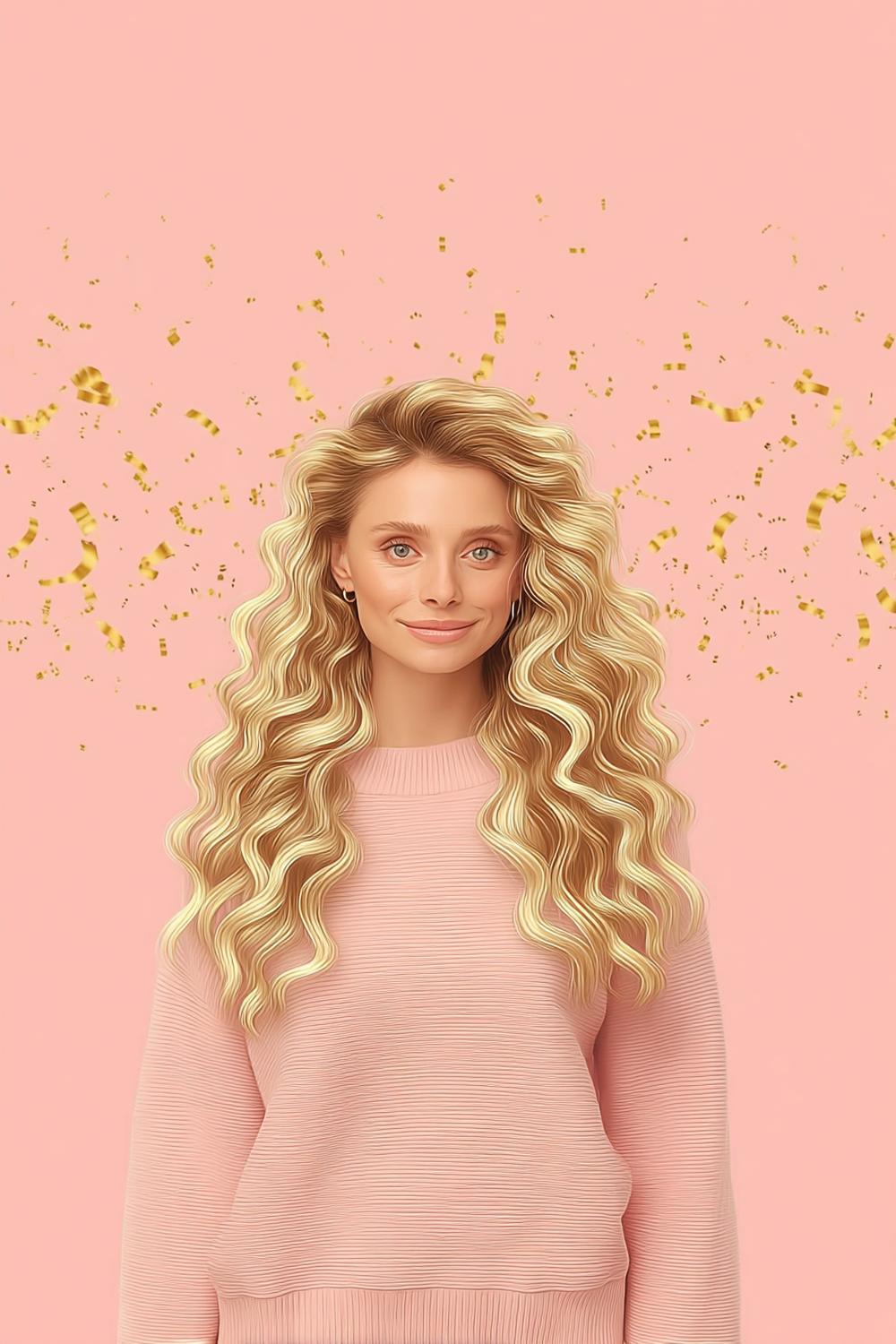 Ondulations longues dorées