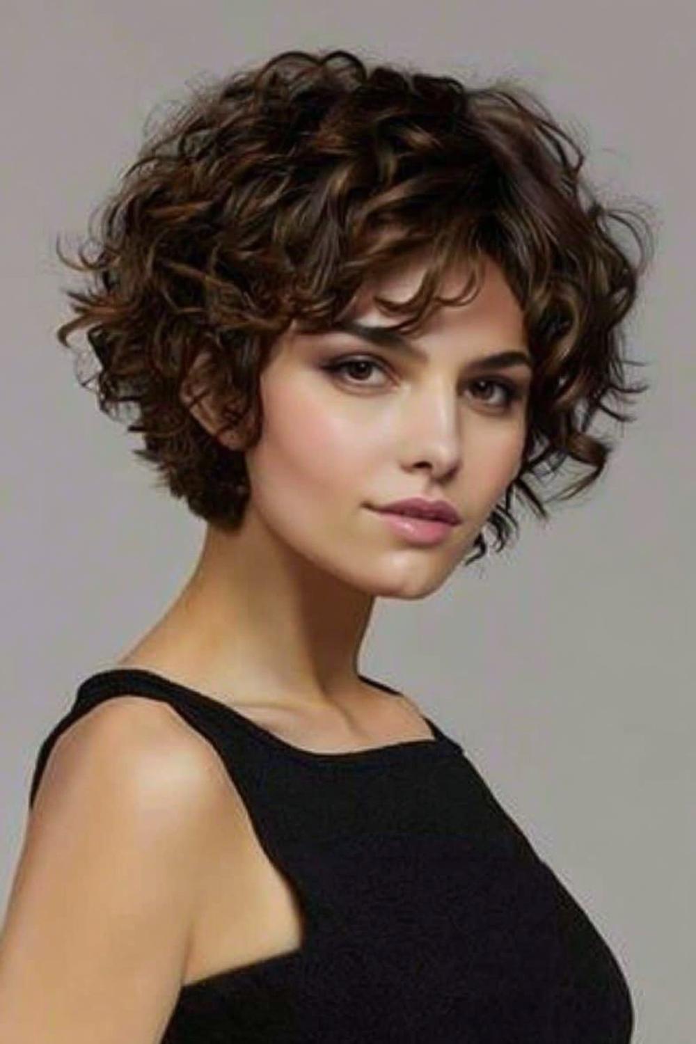 Cheveux Bouclés Courts : 39 Idées Coiffure Magnifiques