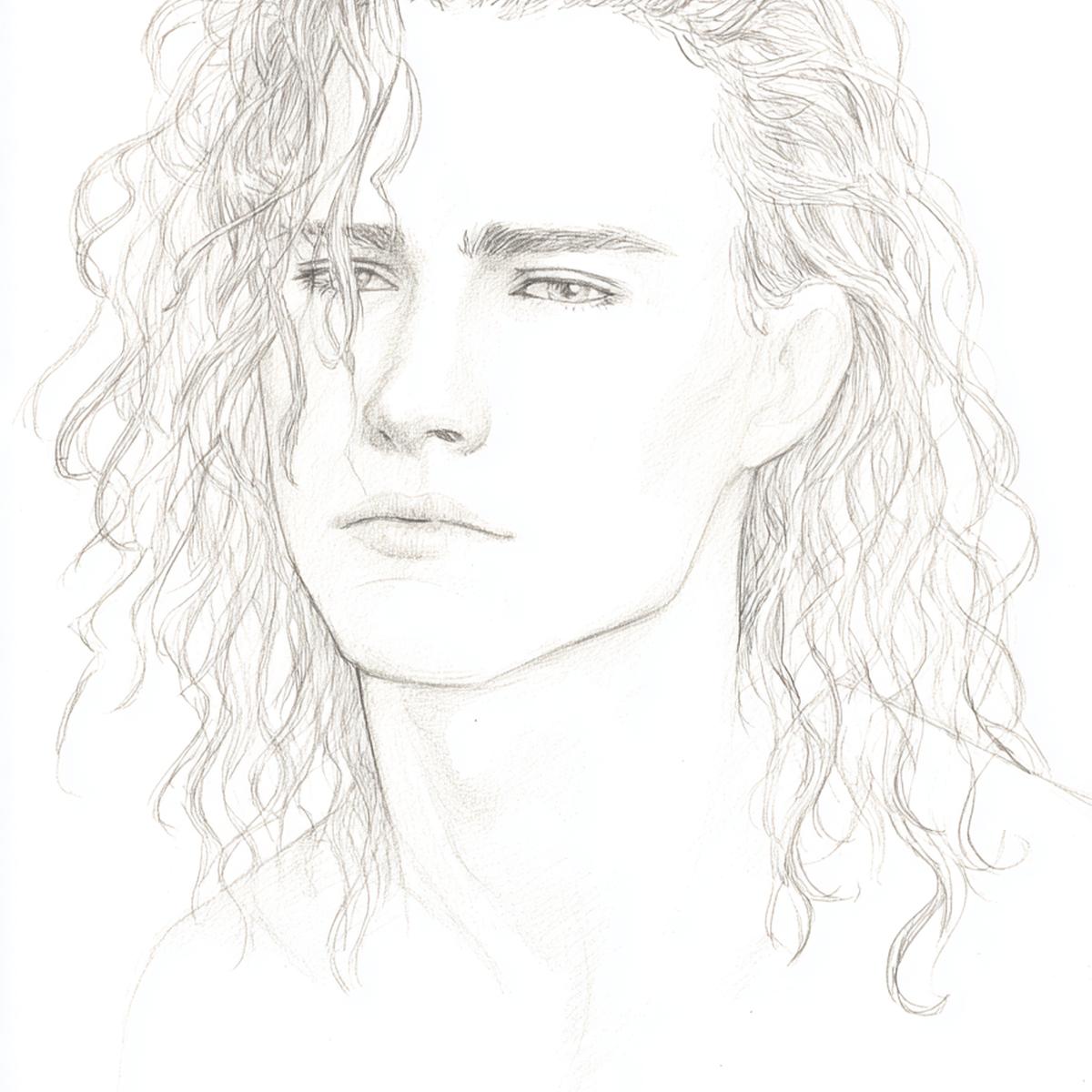 10. Chevelure humide et boucles plus lourdes pour for cheveux bouclés dessin homme ideas