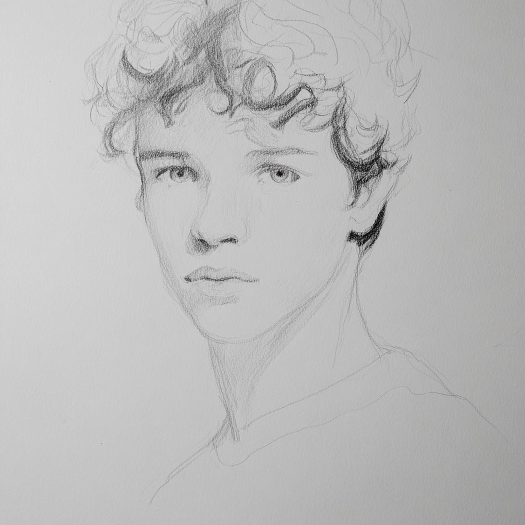 30. Visage rond et boucles souples pour for cheveux bouclés dessin garçon ideas