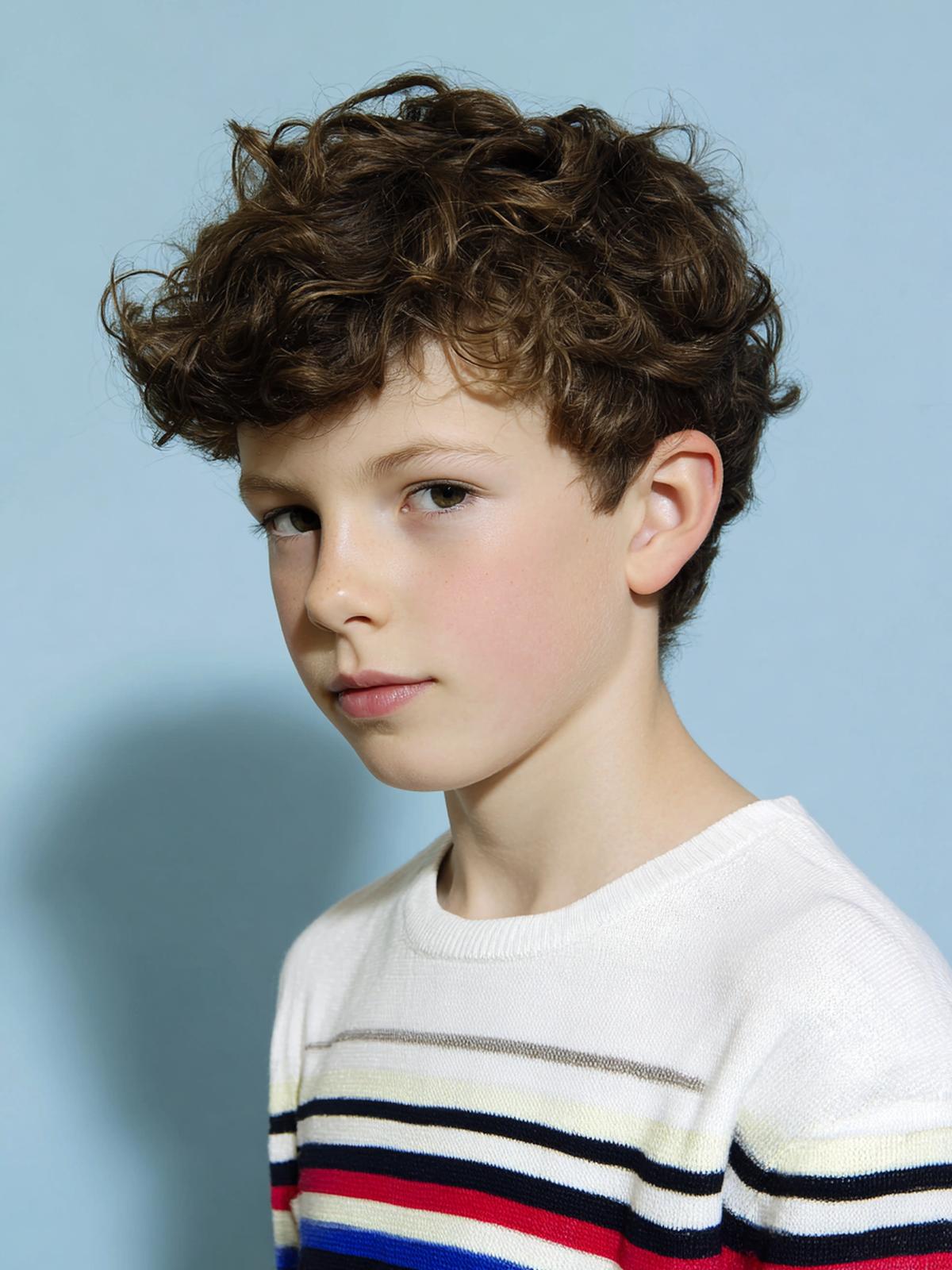 31. Coupe scolaire courte et boucles contrôlées pour for cheveux bouclés dessin garçon ideas