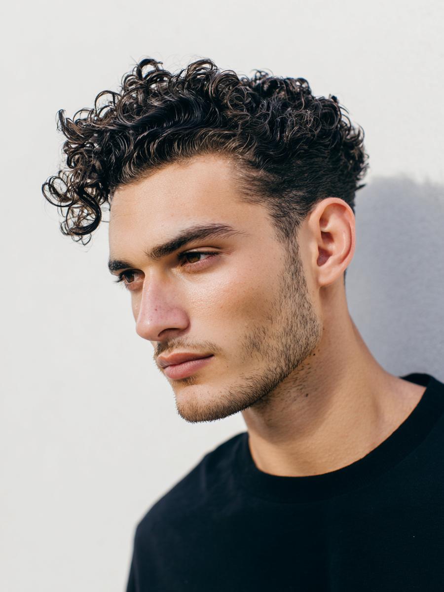 8. Undercut net et boucles longues au-dessus pour for cheveux bouclés dessin homme ideas