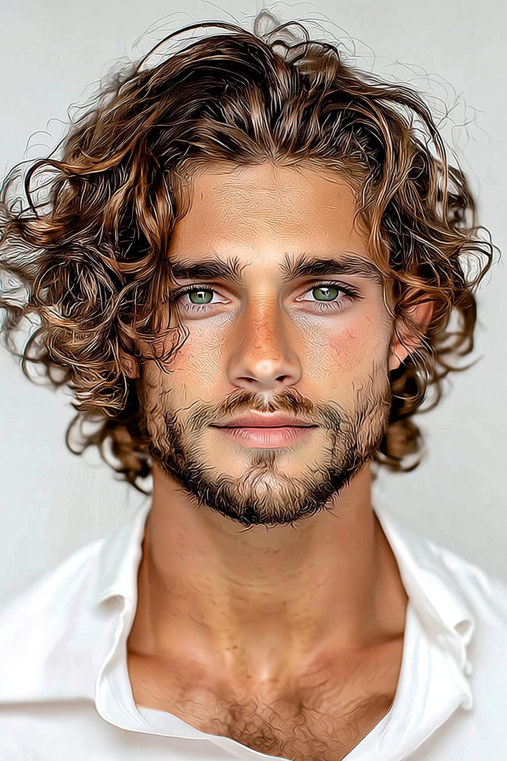 Cheveux Bouclés Homme : 30 Coupes Stylées & Modernes