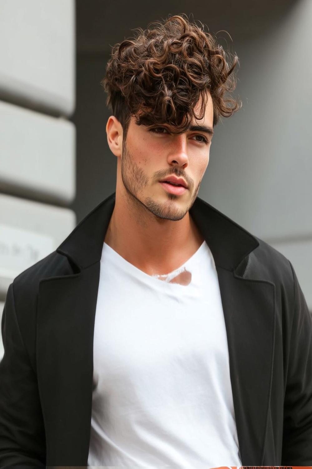 Cheveux Bouclés Homme : 30 Coupes Stylées & Modernes