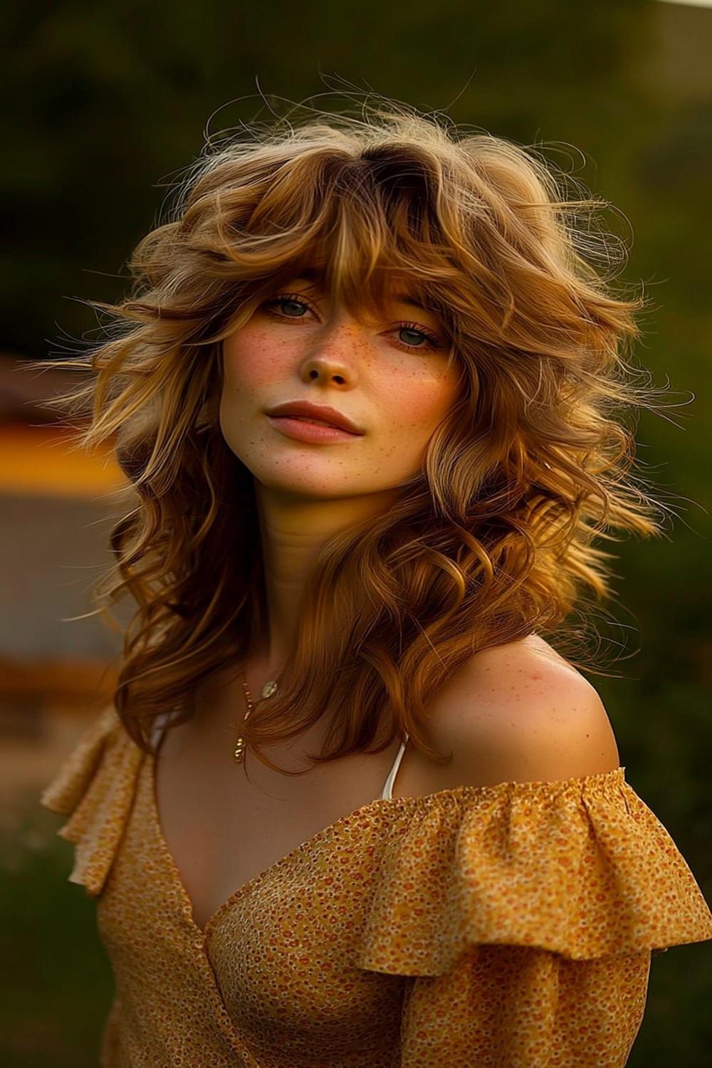 Boucles blondes lumineuses