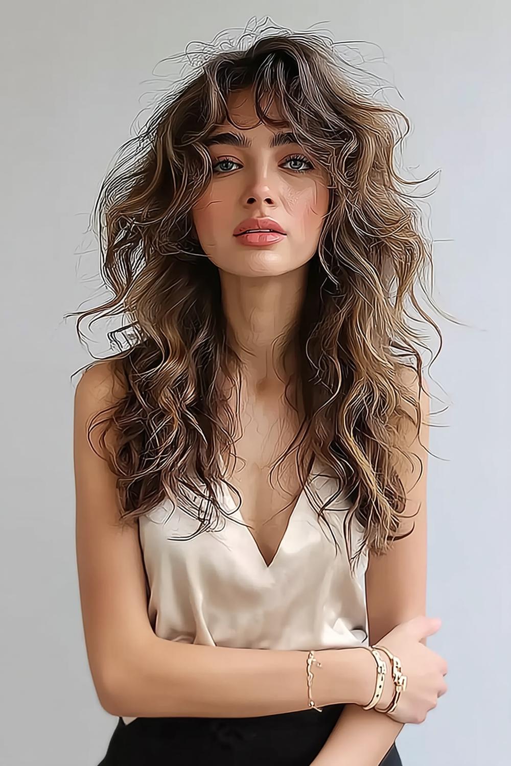 Cheveux Bouclés Longs : 27 Idées Coiffures Tendance