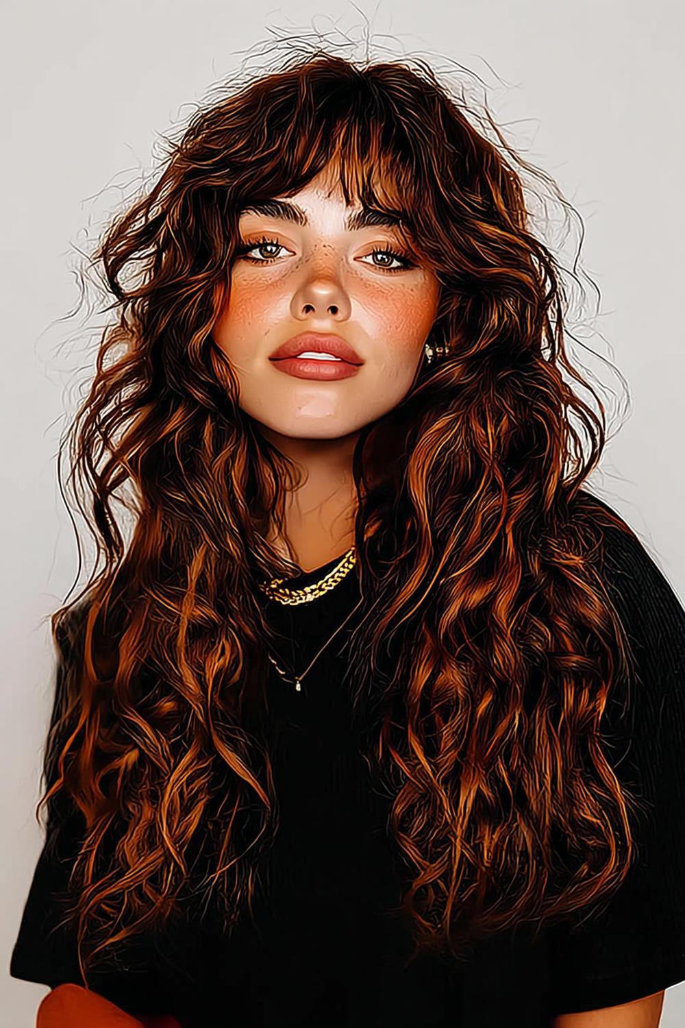 Cheveux Bouclés Longs : 27 Idées Coiffures Tendance