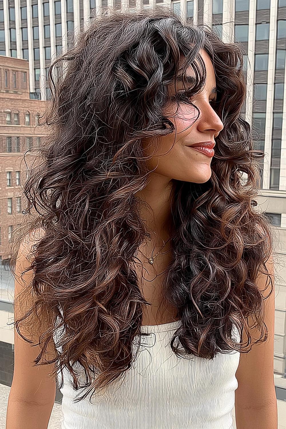 Spirales ébène luxueuses