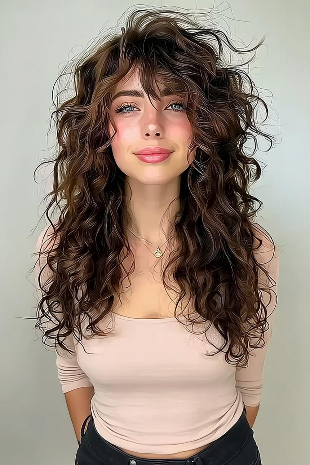 Cheveux Bouclés Longs : 27 Idées Coiffures Tendance