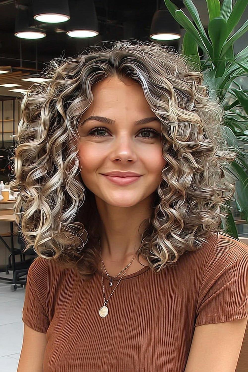 29 Cheveux bouclés mi-longs : Coupes et styles tendance