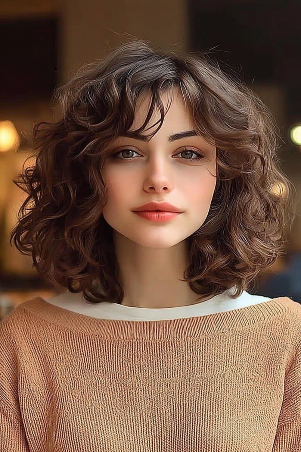 29 Cheveux bouclés mi-longs : Coupes et styles tendance