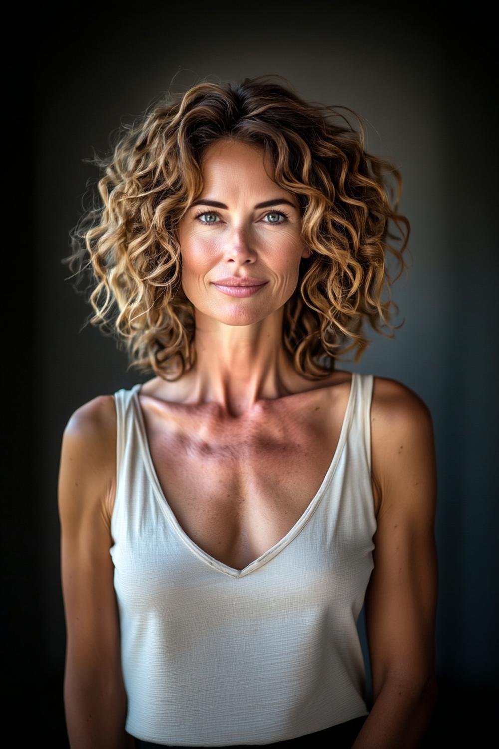 29 Cheveux bouclés mi-longs : Coupes et styles tendance