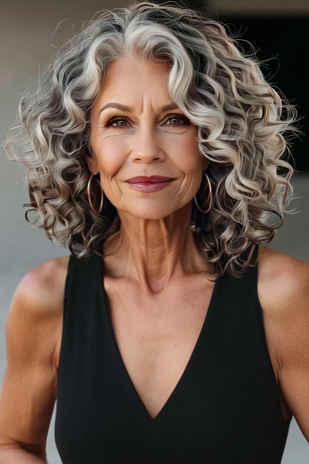 29 Cheveux bouclés mi-longs : Coupes et styles tendance