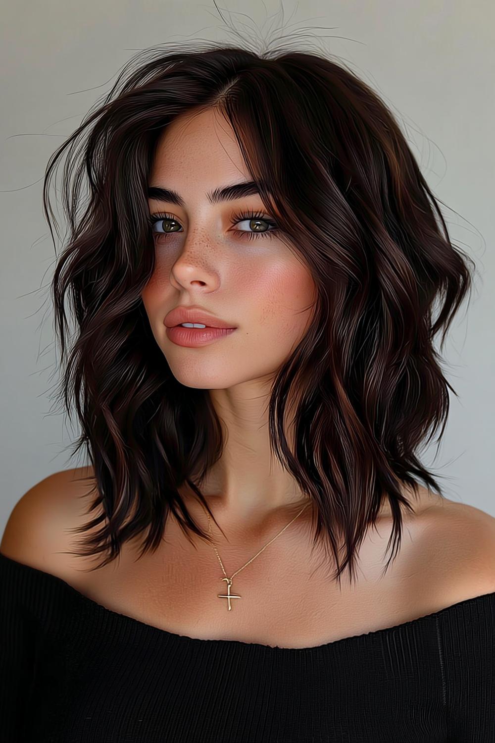 Reflets cuivrés chaleureux