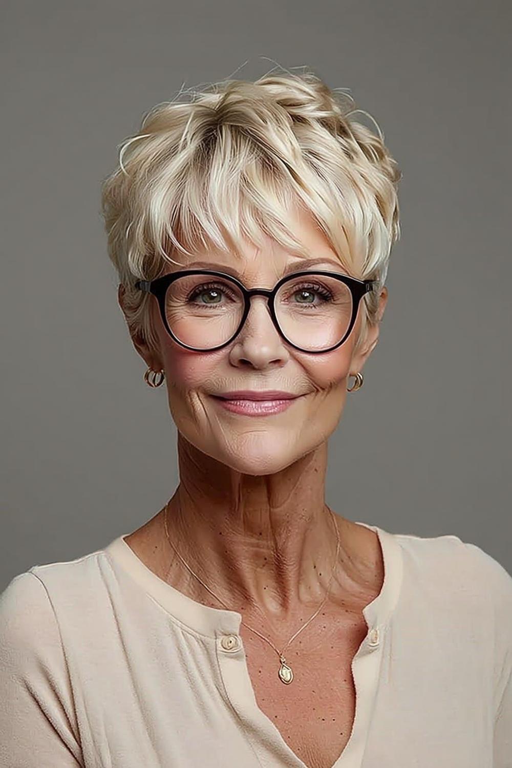 Mi-long texturé moderne