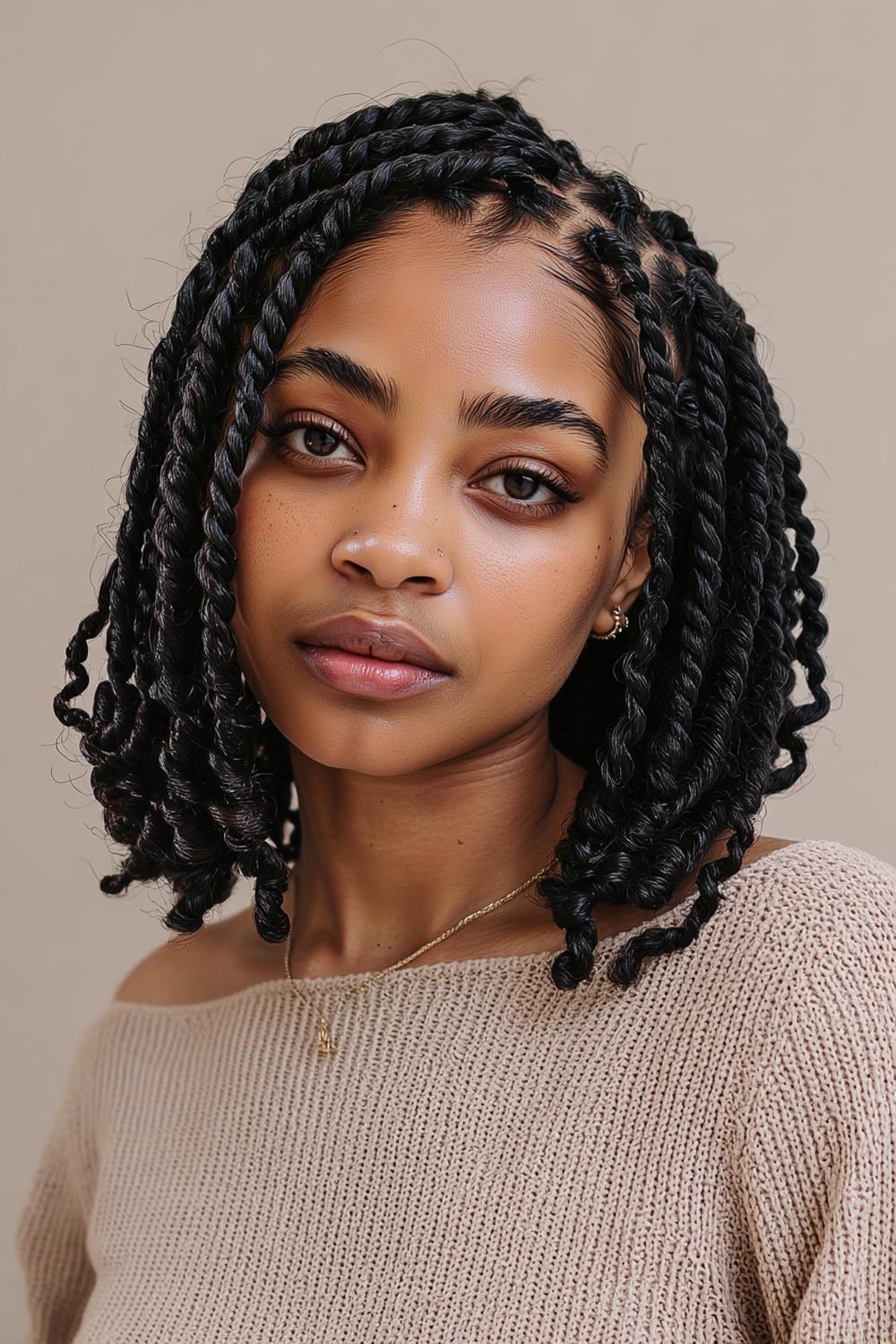 Afro Compact Élégant