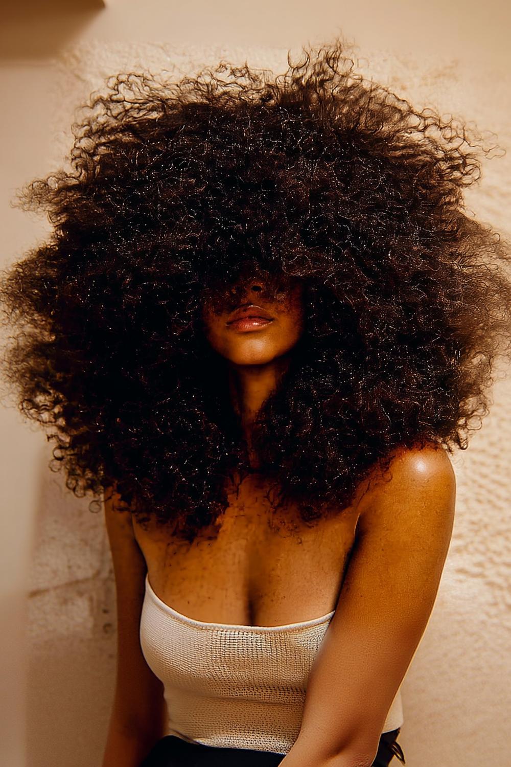 Boucles Dorées Volumineuses