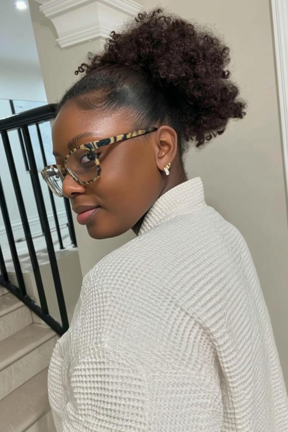 Chignon Haut Texturé