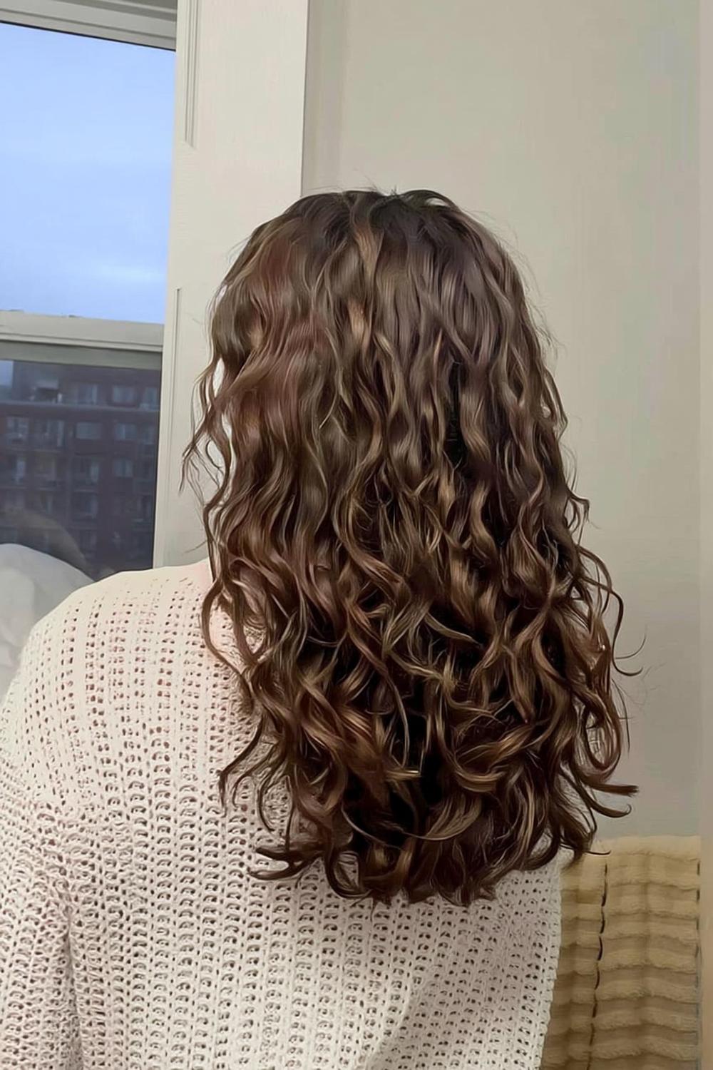 Frange ondulée bohème