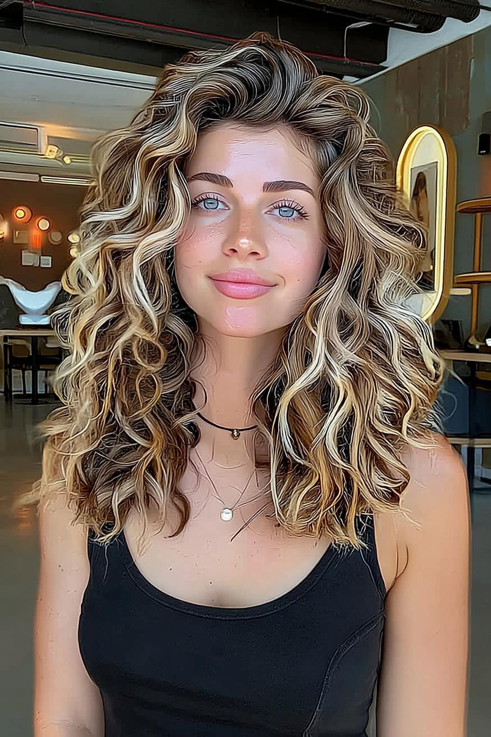 Ondulations bouclées volumineuses