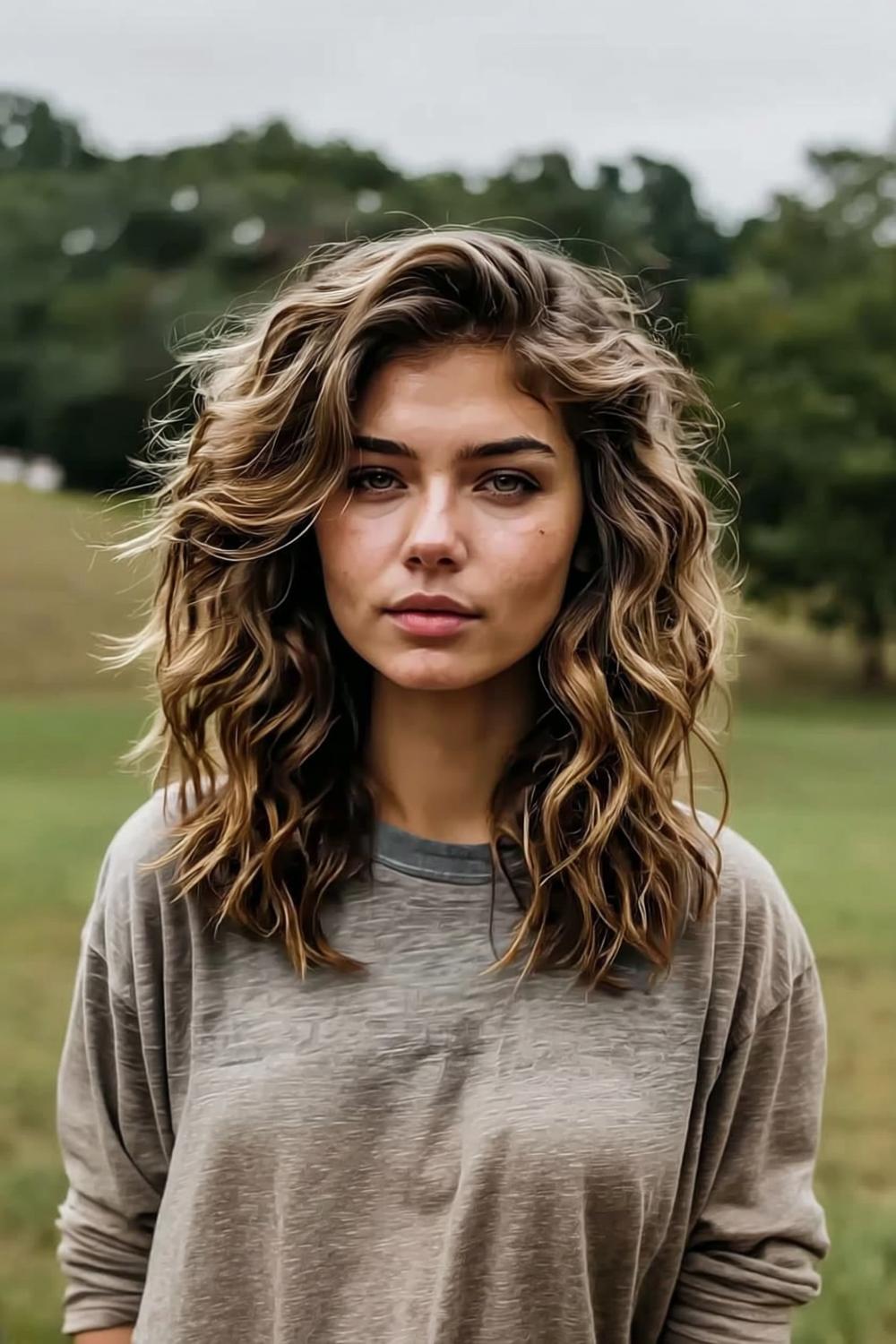 Ondulations libres et dorées