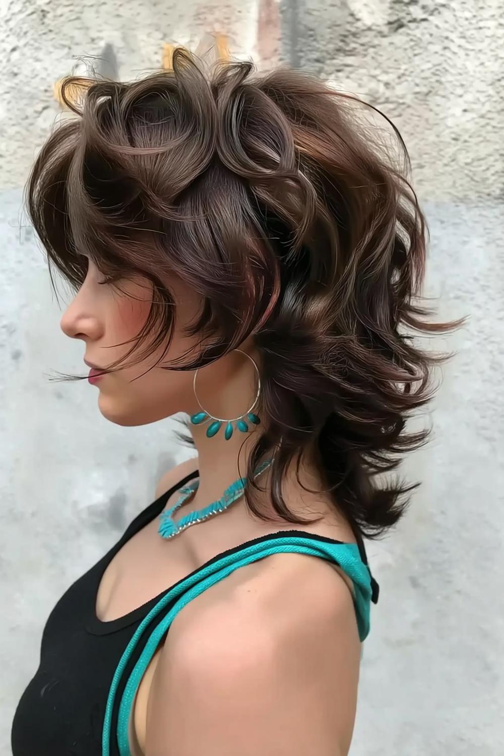 Waves féminines texturées