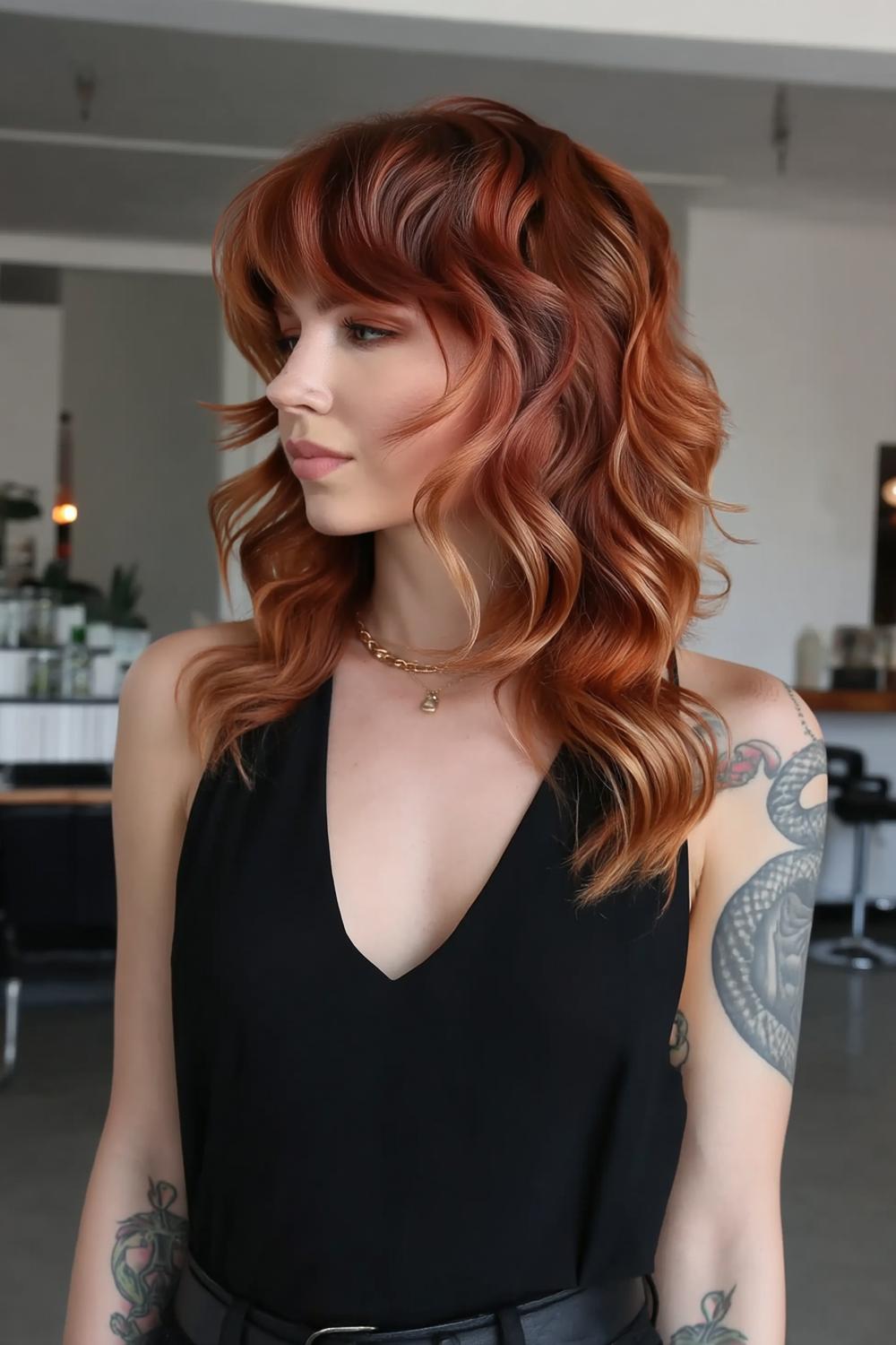 Carré rouge foncé urbain