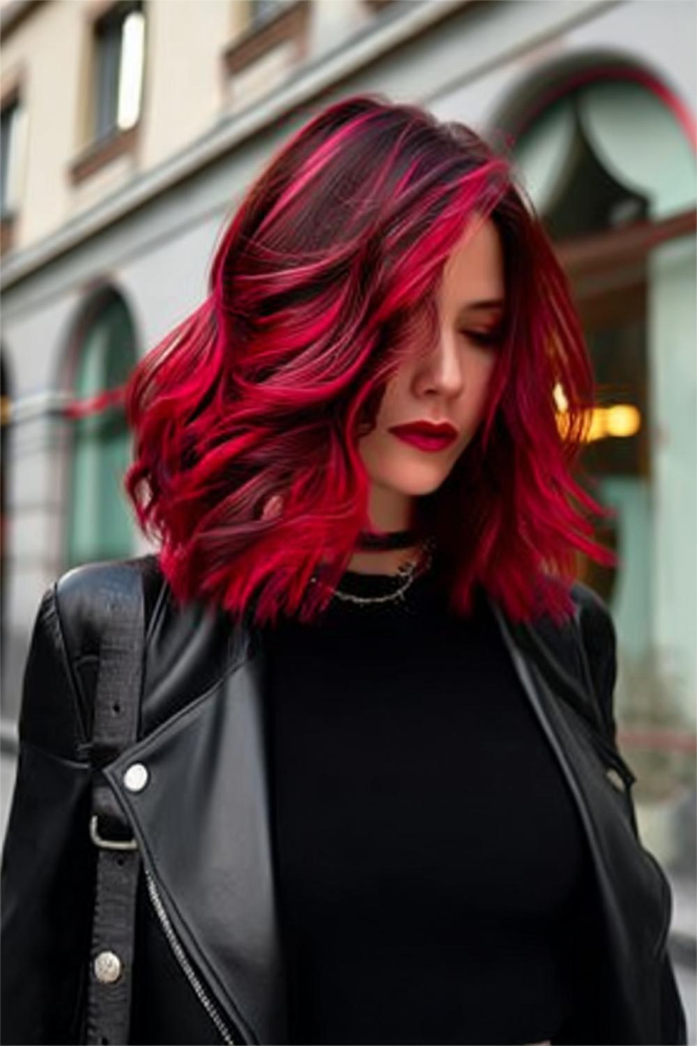 Rouge foncé profond sophistiqué