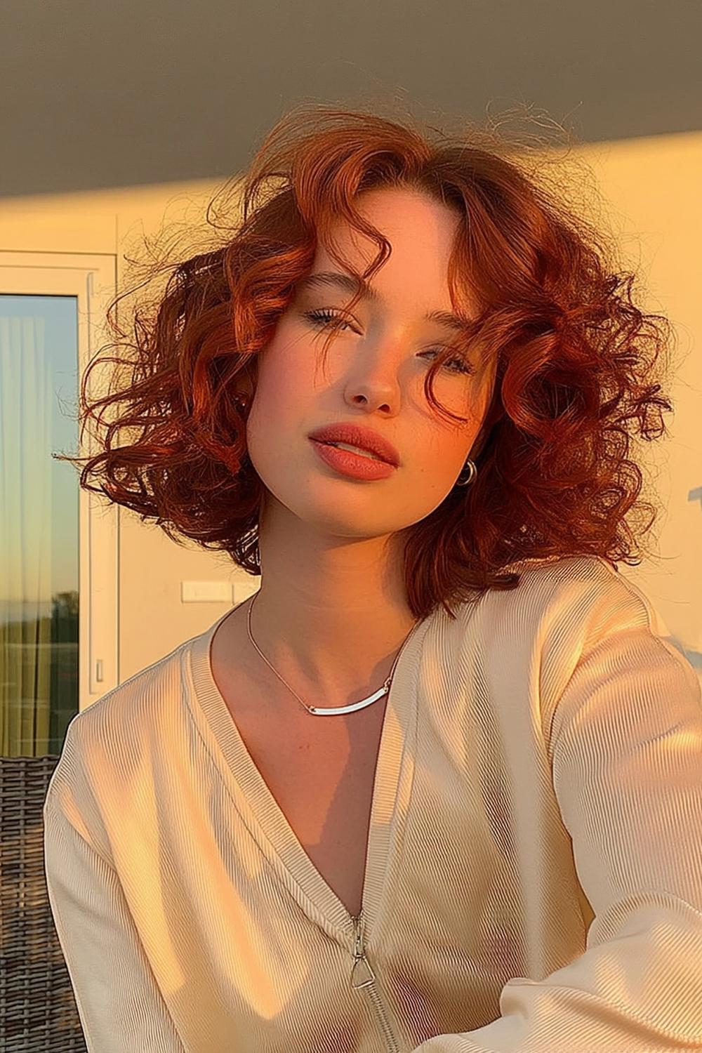 Shag rouge framboise moderne