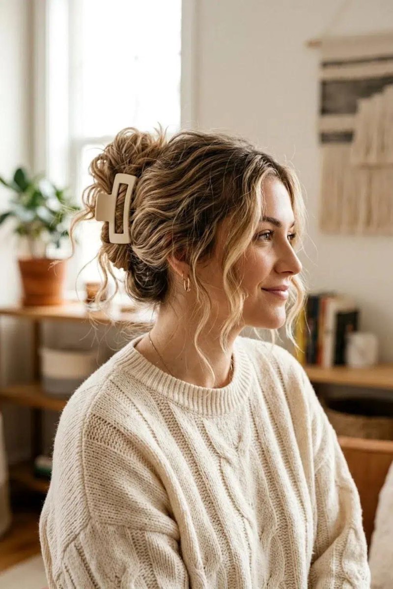 Chignon naturel pince invisible