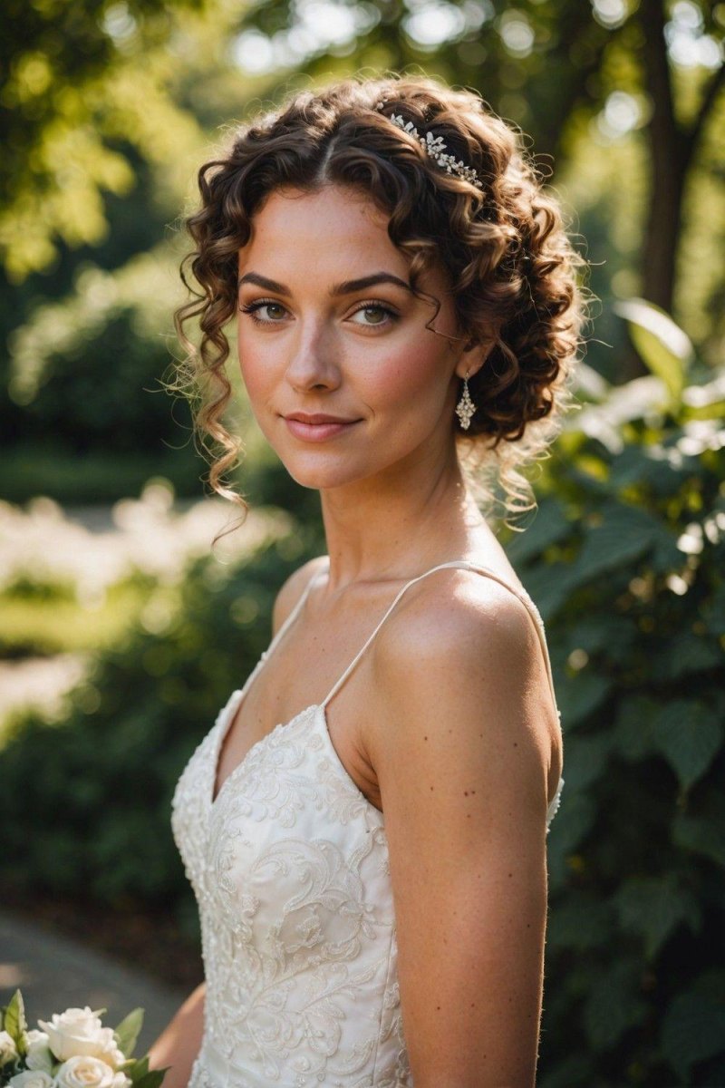 Coiffure mariage boucles naturelles