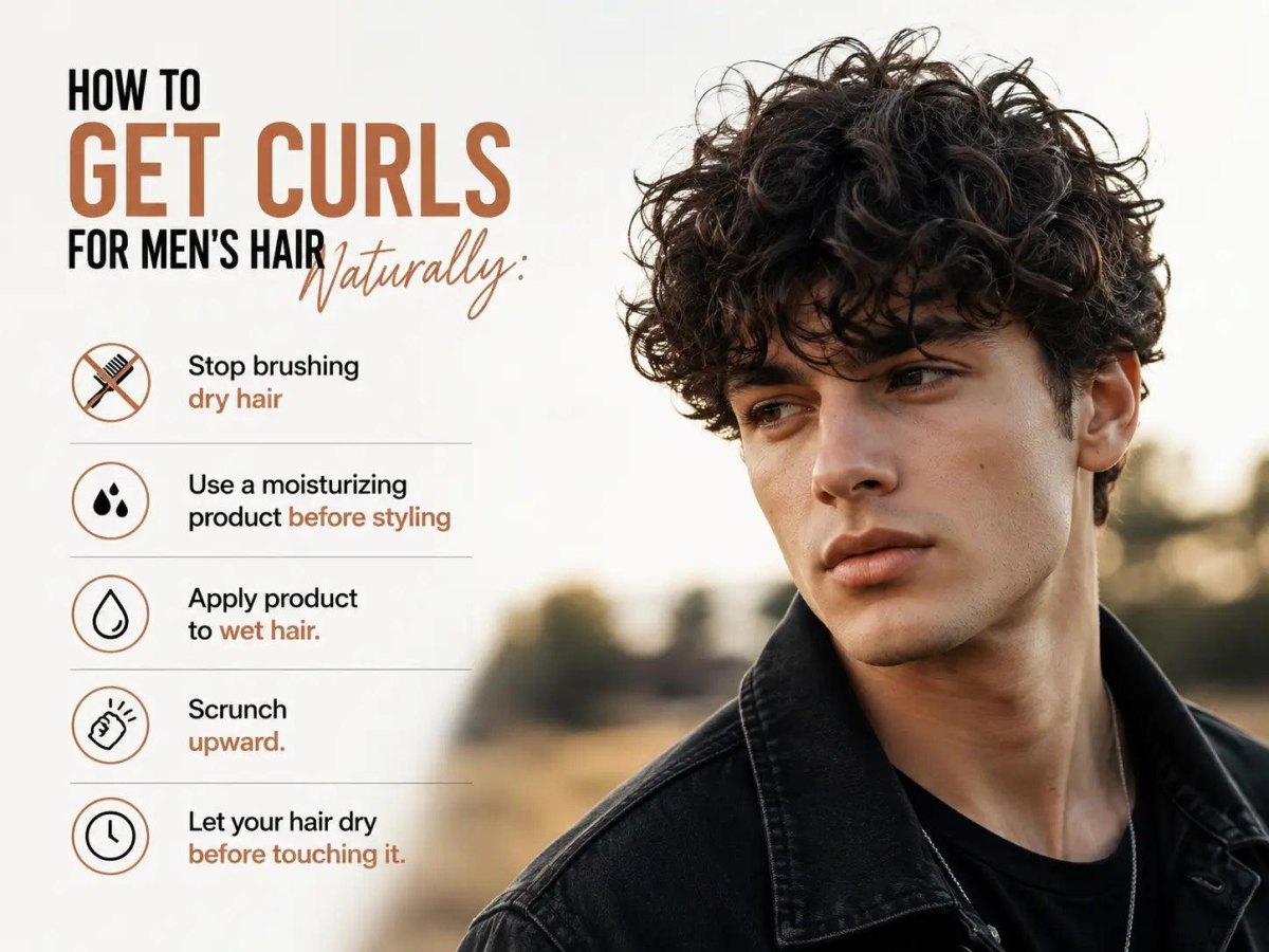 Définition naturelle des boucles homme