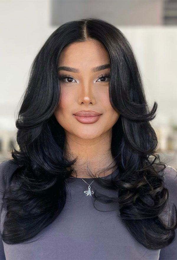 Coupe butterfly cheveux noirs