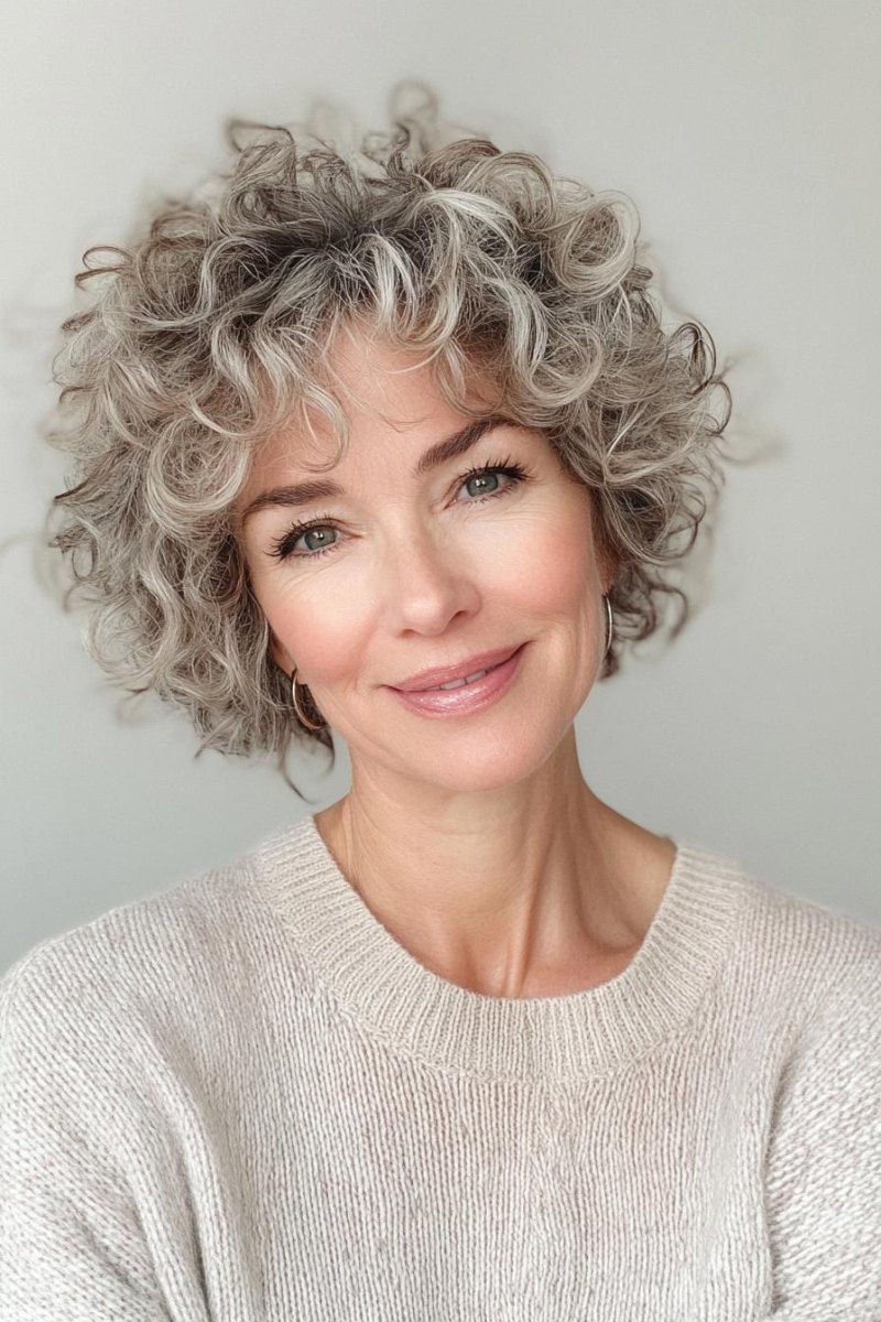 Coupe courte cheveux bouclés naturels