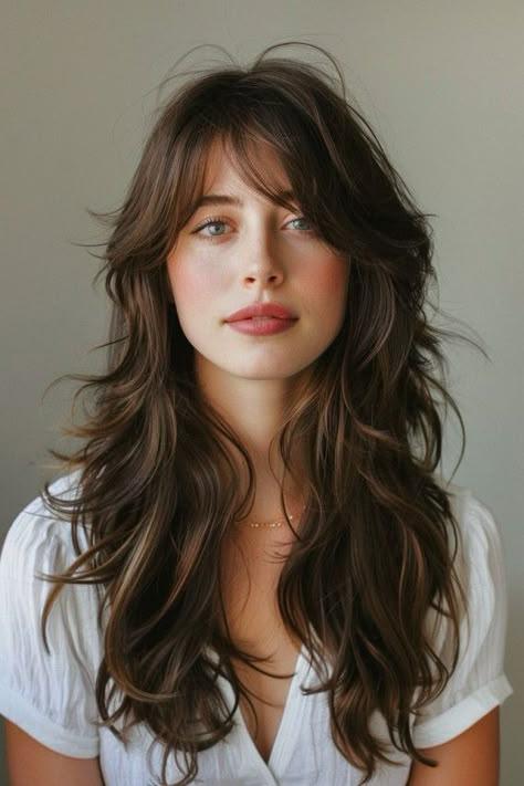 Style bohème cheveux longs