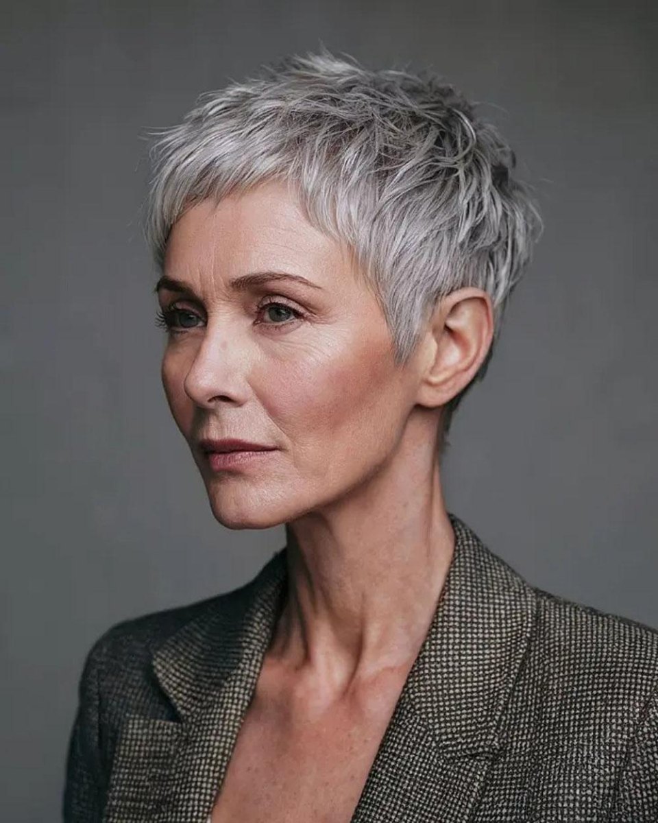 Coupe garçonne chic femme 50 ans