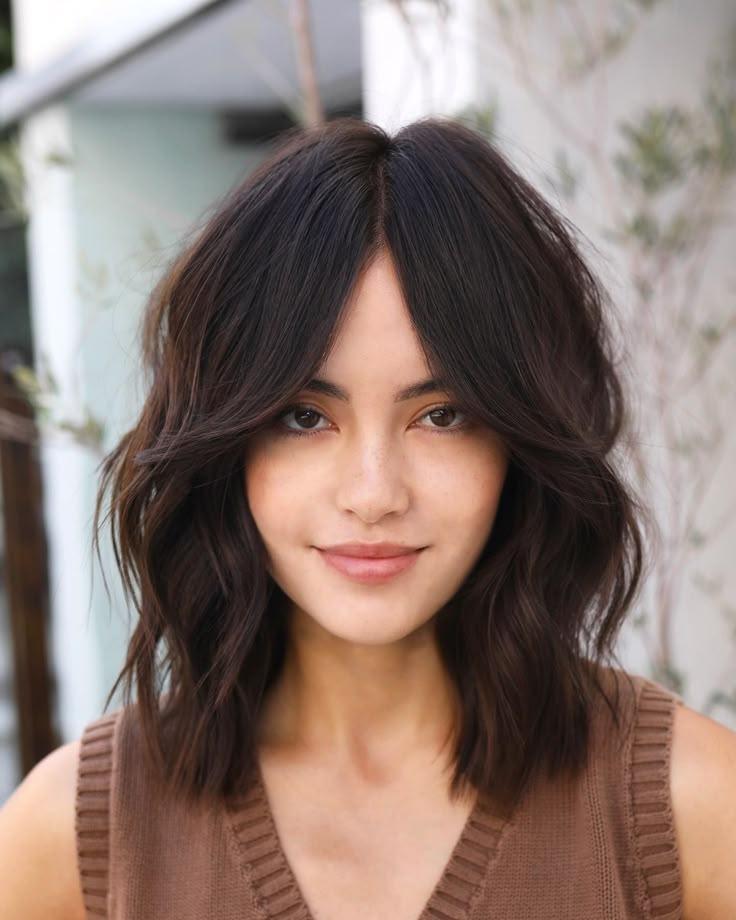 Frange rideau wolf cut