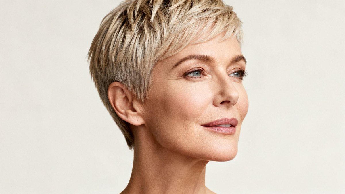 Pixie cheveux fins volume femme