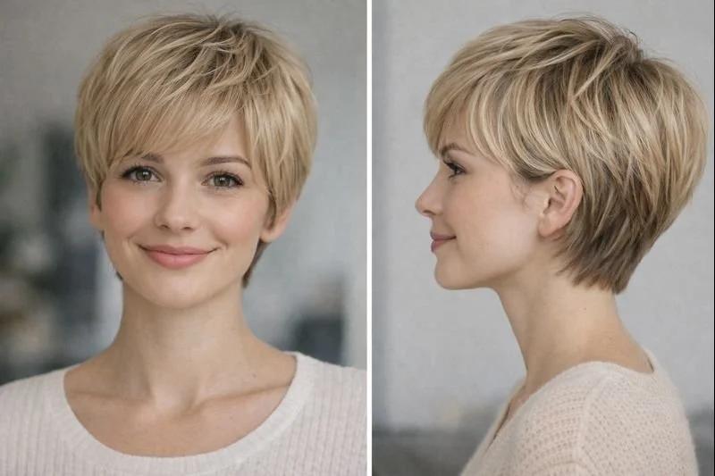Pixie courte effet volumateur