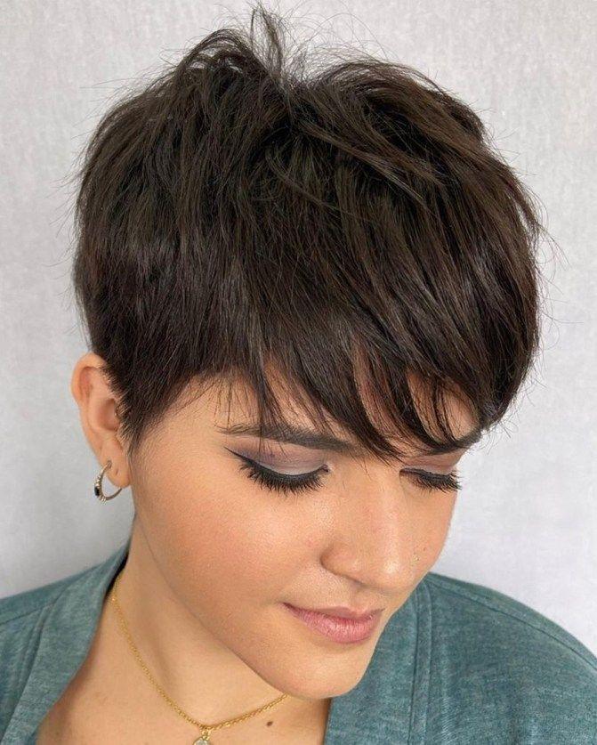 Pixie frange effilée moderne