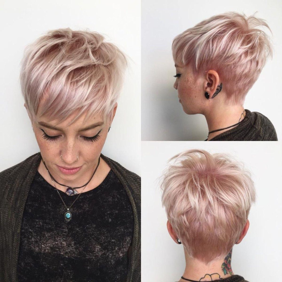 Pixie ébouriffé platine rose idées et conseils